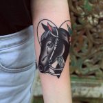 Black horse tattoo patryk hilton