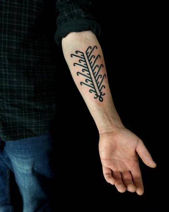 Black ornament tattoo by brody polinsky