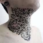 Blackwork pattern tattoo by carlos saconi