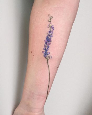 Blooming lavender tattoo