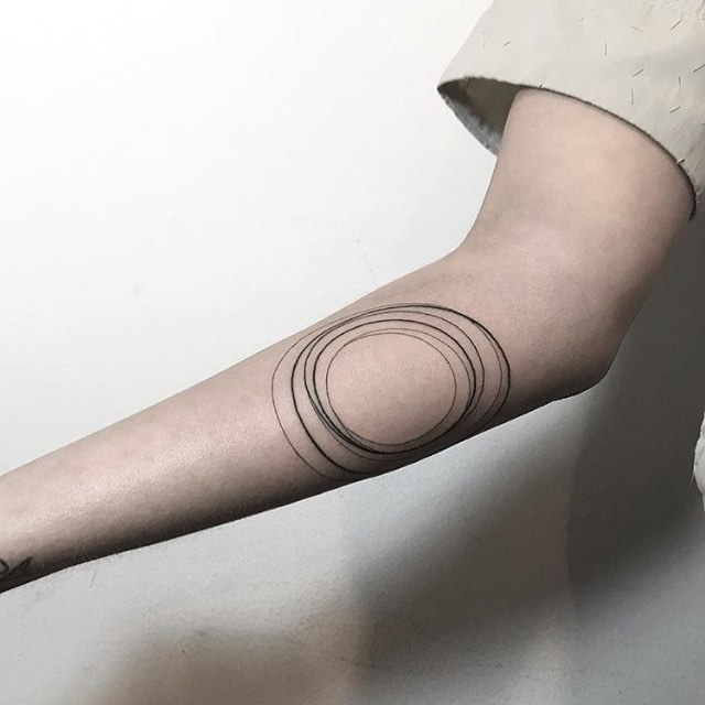 Circles tattoo by jessica aaron