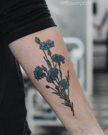 Cornflowers tattoo