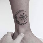 Crescent moon tattoo by carlo