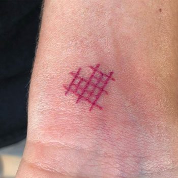 Cross stitch heart tattoo by lilian lilianye