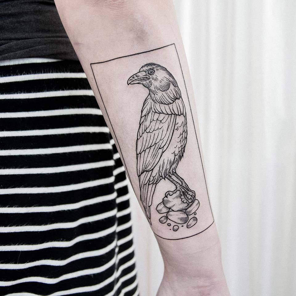 Crow tattoo by dogma noir 