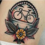 Cyclist's tattoo