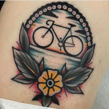 Cyclist's tattoo