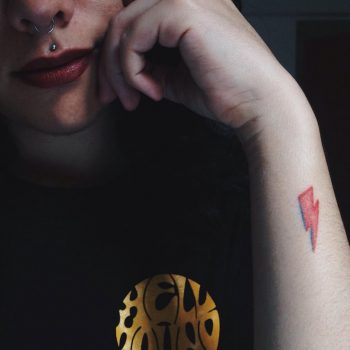 David bowie lightning bolt tattoo