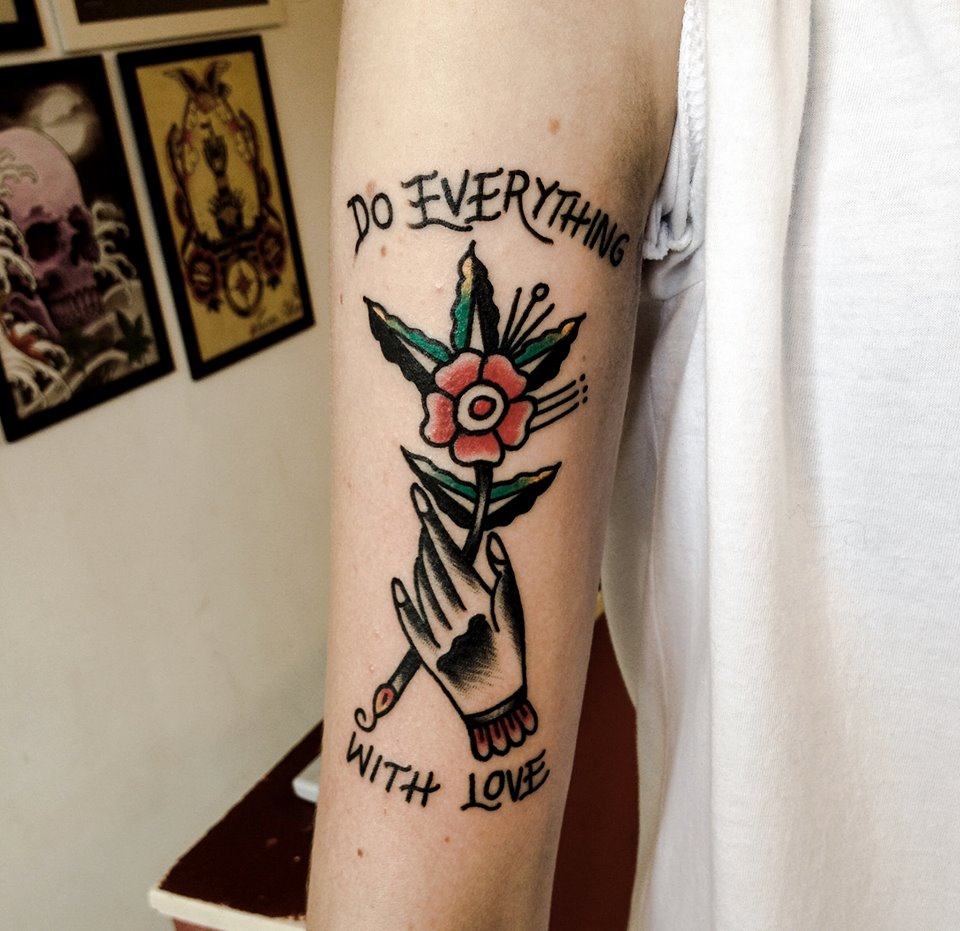 Do everything with love tattoo