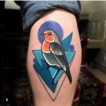 European robin tattoo