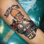 Everyone is stupid except me tattoo