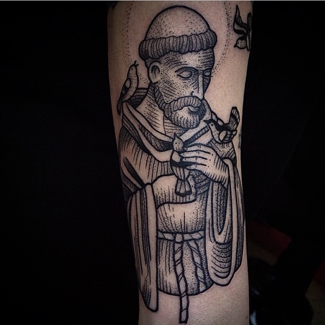 Francis of assisi tattoo