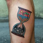 Hourglass of life tattoo