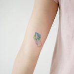 Hyper realistic crystal tattoo