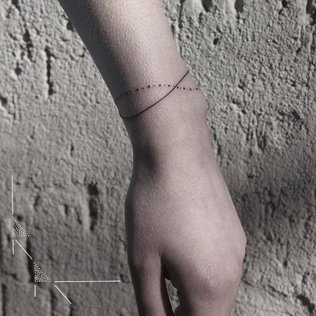 Infinity bracelet tattoo