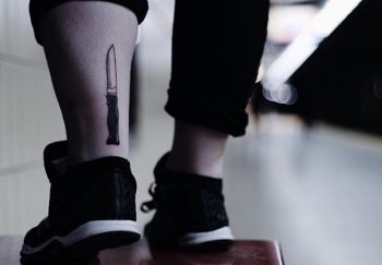 Knife tattoo by kyle