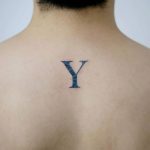 Letter y tattoo