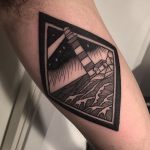 Lighthouse tattoo by jack ankersen