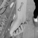 Little bone tattoo on the wrist