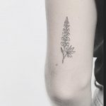 Lupine flower tattoo by lindsay april