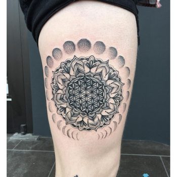 Mandala and moon phases