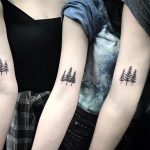Matching trees tattoos by alex szkotti