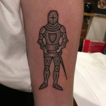 Medieval Knight Tattoo By Adam Sage Tattoogrid Net