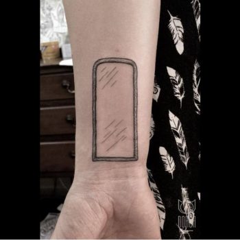 Mirror tattoo by dorca borca