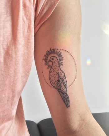 Mourning dove tattoo