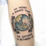 My heart is bigger than the distance in between us