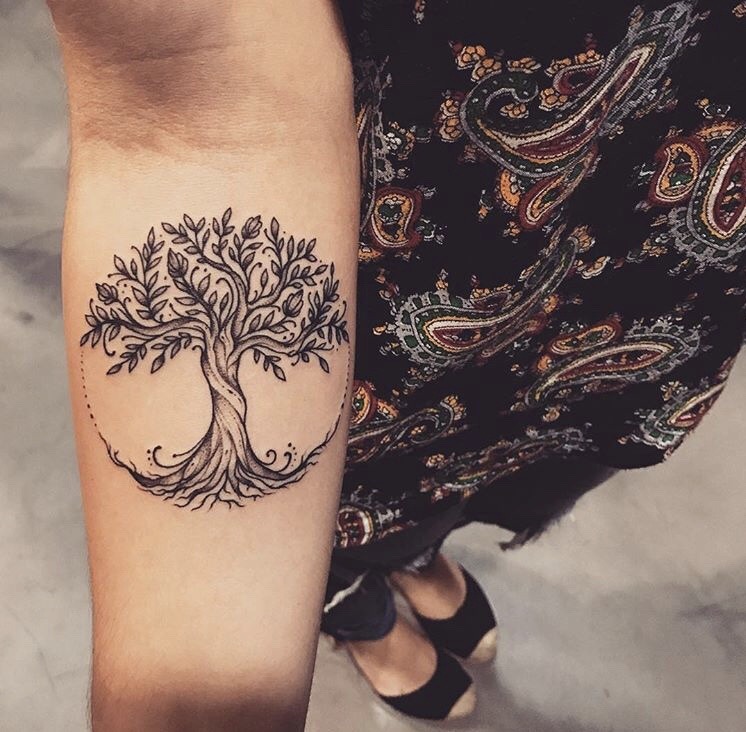 Mythological tree tattoo by lucas milk