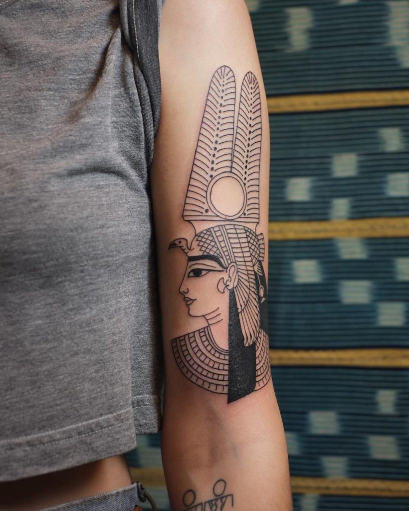 Nefertari meritmut tattoo