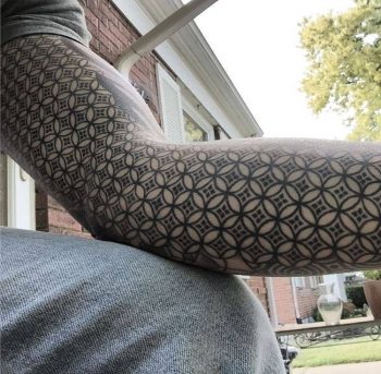 Patterned tattoo sleeve