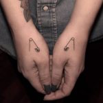 Safety pins tattoos