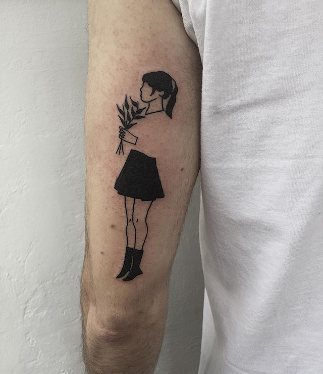 Schoolgirl tattoo