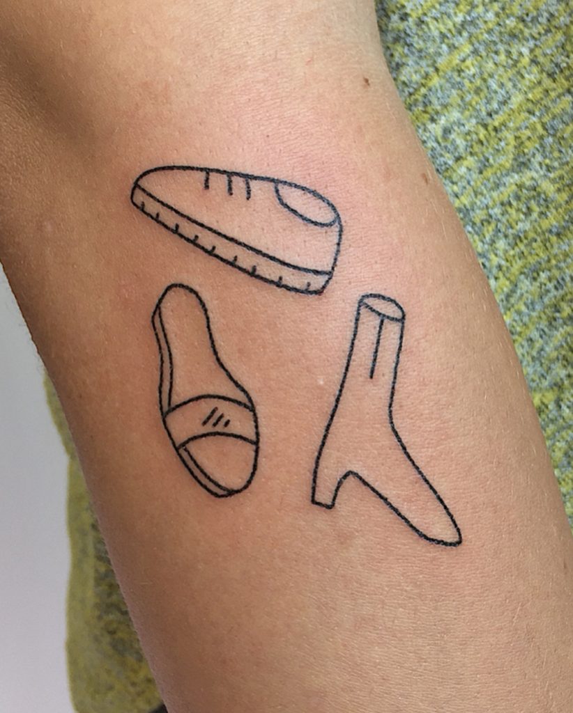 Shoe collection tattoo