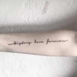 Sistery love forever tattoo