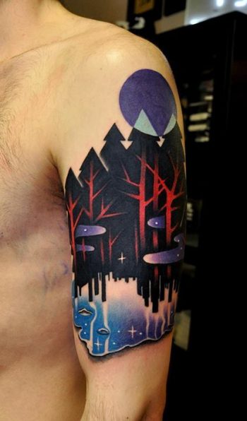 Sleeve tattoo by marcin alexander surowiec