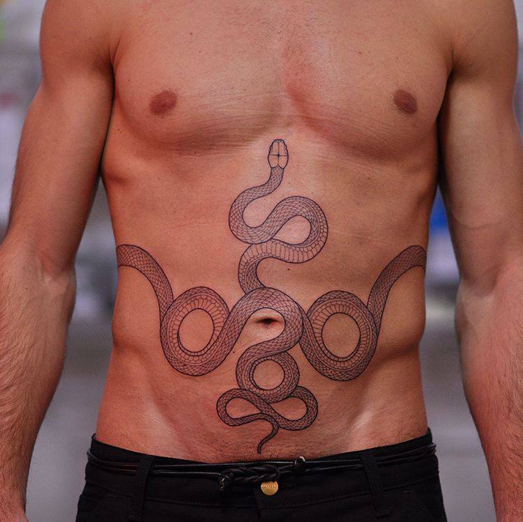 Snake tattoo by mirko sata