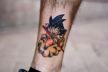 Son goku tattoo by aiala rojo