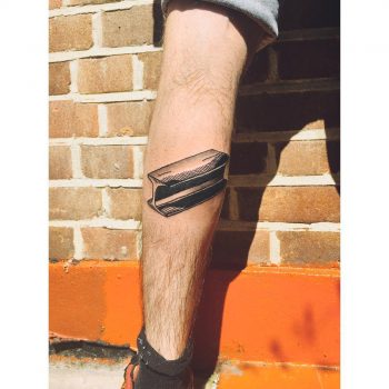 Steel bar tattoo
