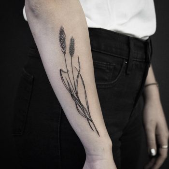 Straws of wheat tattoo