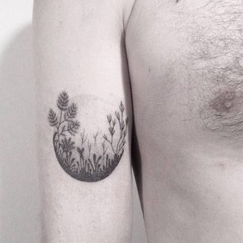 Swamp landscape tattoo