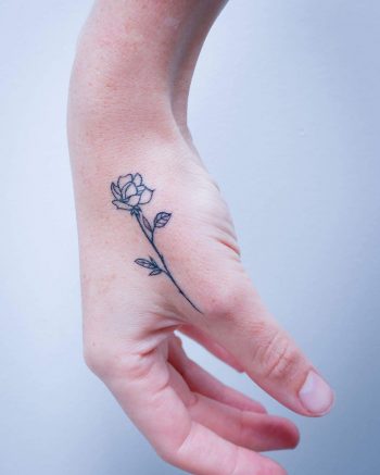Tiny hand rose
