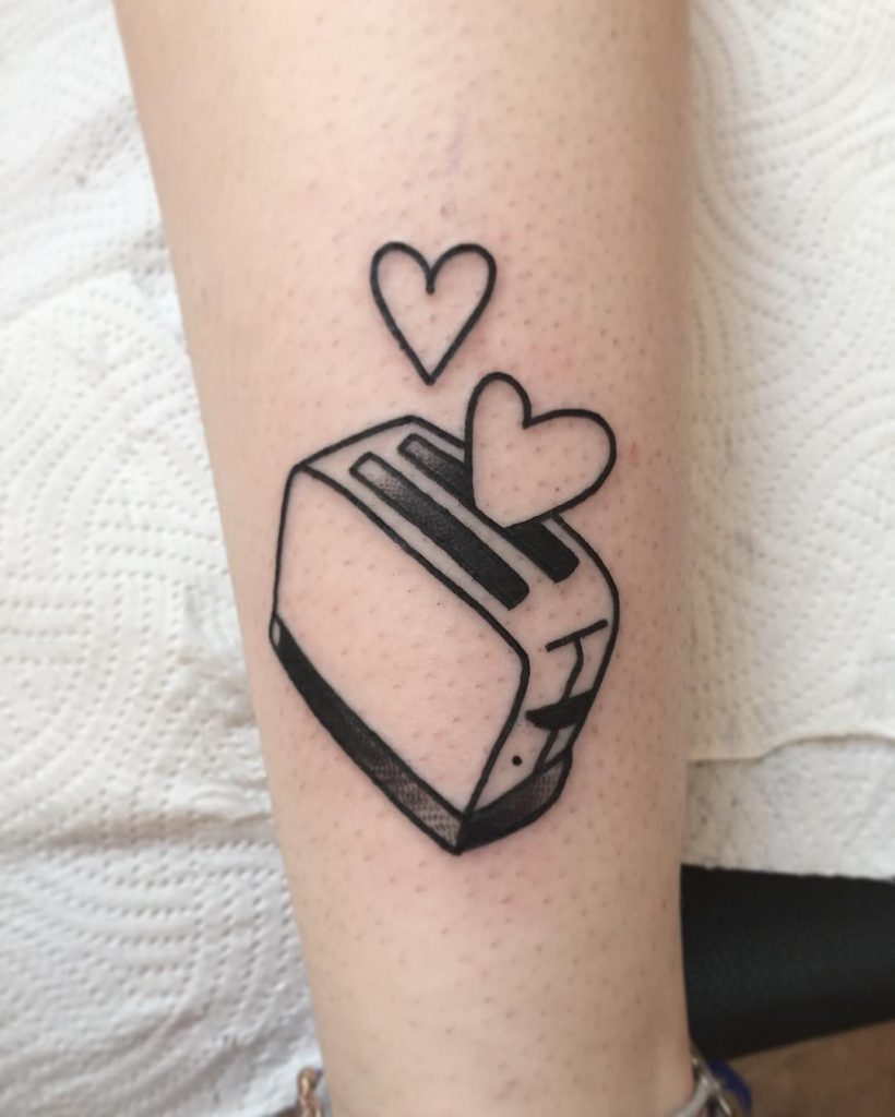 Toaster love tattoo