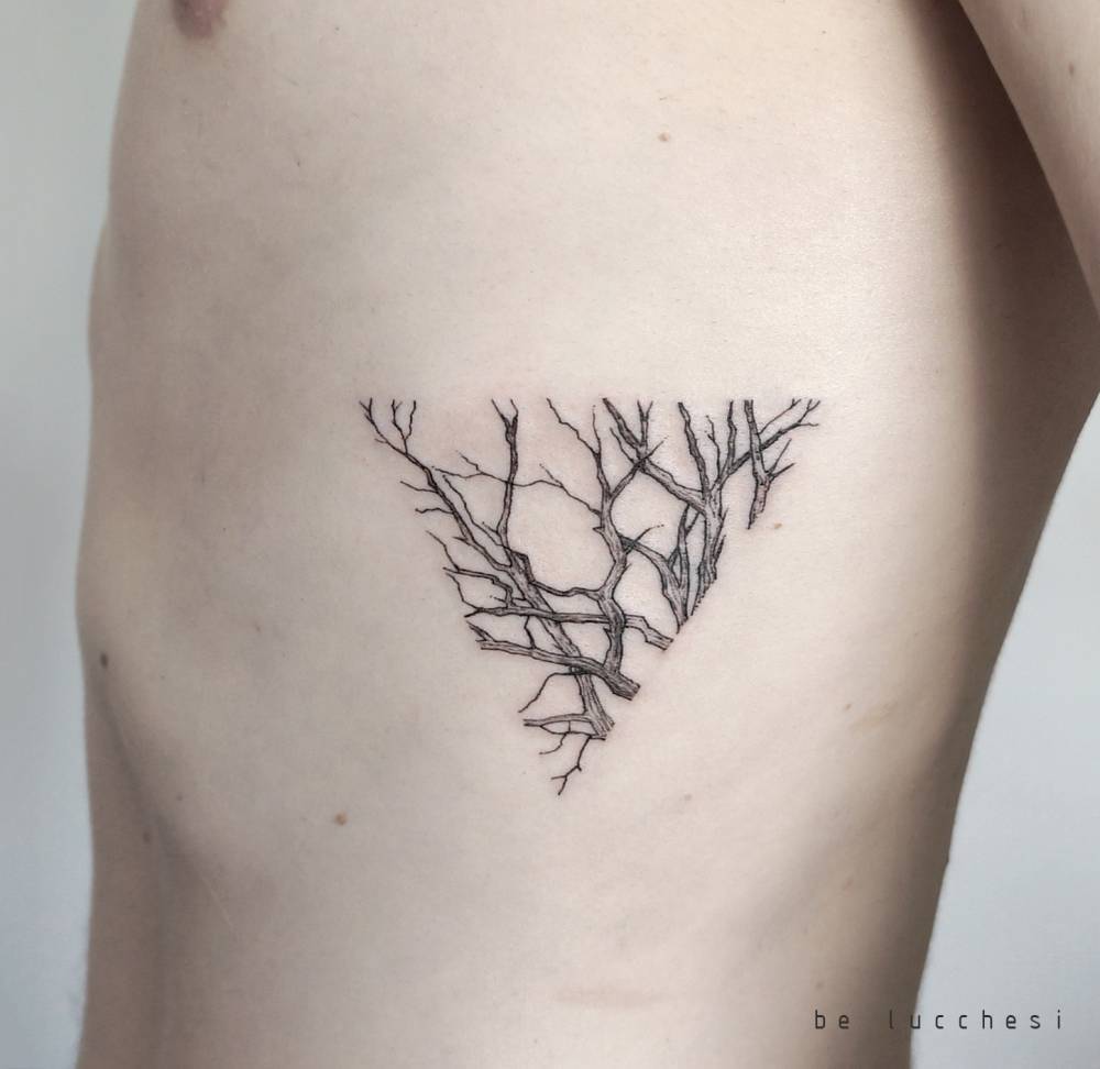 Tree branches tattoo