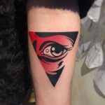 Triangle eye tattoo by gennaro varriale