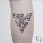 Tropical triangle tattoo