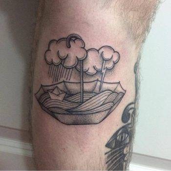 Umbrella sea tattoo