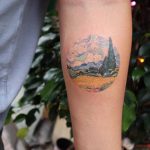 Van gogh's landscape tattoo